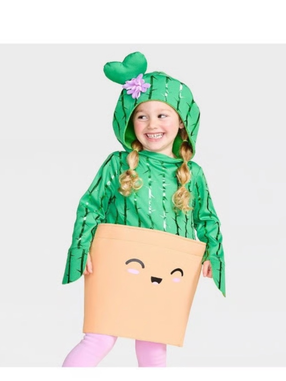 HIDE & EEK Kids potted cactus hooded Halloween costume size various
